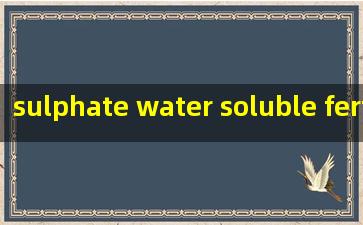  sulphate water soluble fertilizer